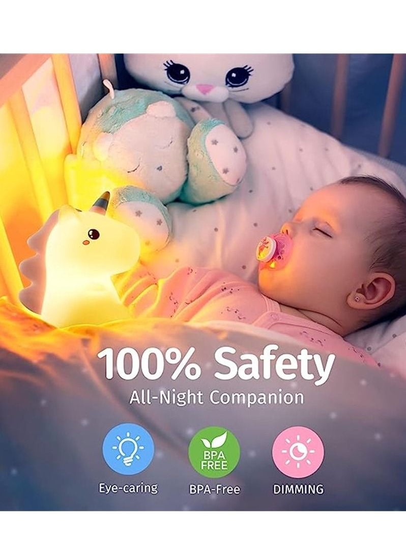 Generic - Unicorn Night Lights for Girls Bedroom,16 Colors Cute Night Light for Kids, LED Rechargeable Unicorn Lamp, Unicorns Gifts for Girls Night Light, Silicone Night Light Kids Cute Kawaii Stuff - Image 1