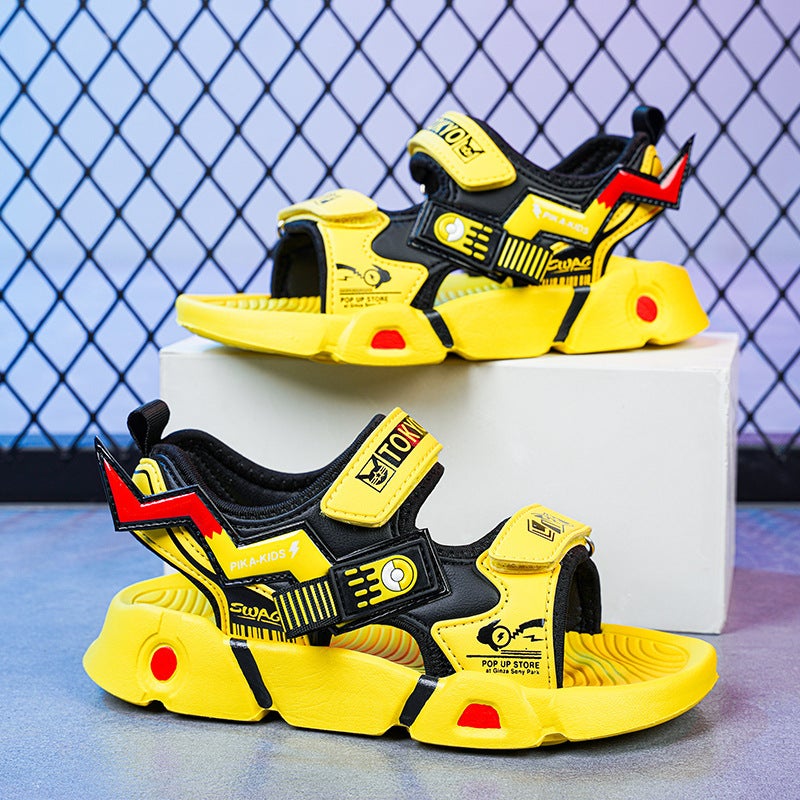 Children'S Sandals 2023 Summer Lightweight Children'S Casual Shoes Big Kids Handsome Non-Slip Soft-Soled Student'S Beach Shoes - Image 3