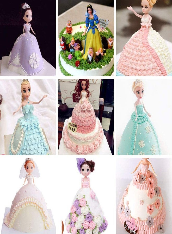 Zerodis Princess Doll Dress 8 Inch Cake Pan, Made of Food Grade Aluminum, Anodized Surface, Brushed and Matte, Tempting Large Curved Cake (Silver) - Image 5