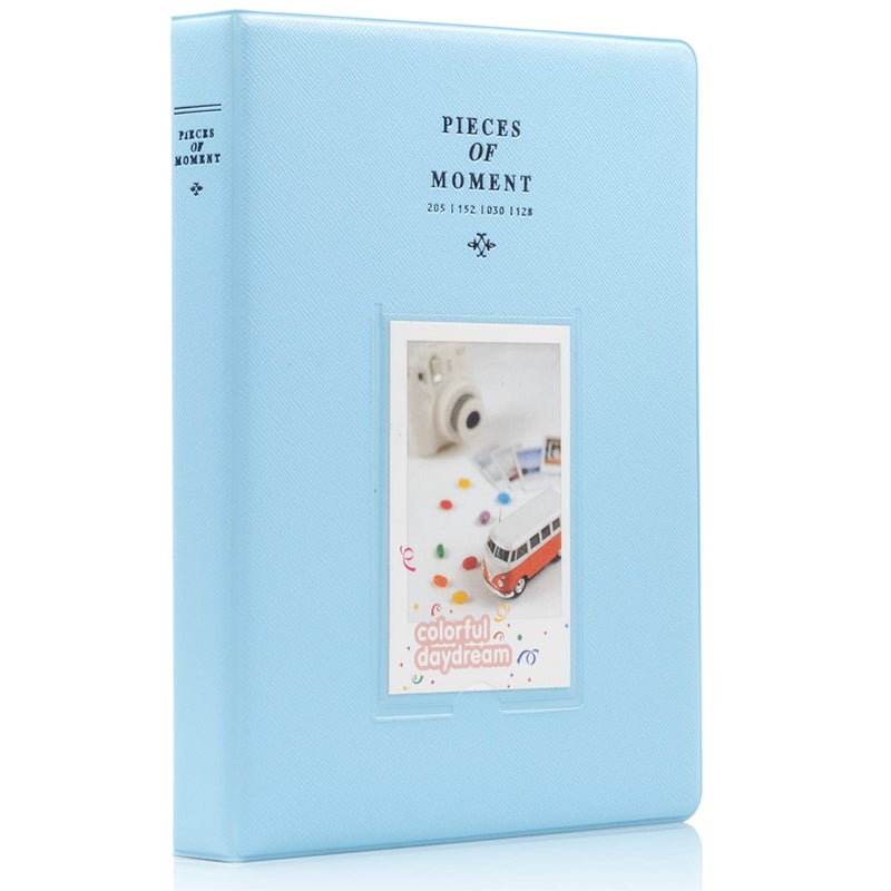 Ablus 128 Pockets Mini Photo Album  Fits for Fujifilm Instax Mini 11 Mini 9 Mini 8 Mini 90 Mini 25 Polaroid Snap PIC300 Kodak Mini 3Inch FilmBlue