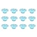 MEGA CANDLES Mega Candles 12 pcs Unscented Light Blue Floating Rose Petals Flower Candle, Hand Poured Paraffin Wax - Image 2