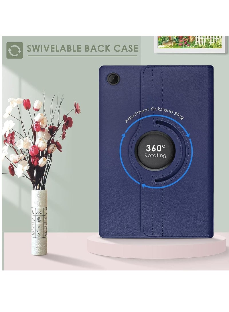Raxoom Case Compatible with Galaxy Tab A8 10.5" Case (SM-X200/X205/X207), Galaxy Tab A8 Case 10.5 inch,Auto Sleep/Wake 360Â° Rotating Stand Folio Leather Case for Tab A8 2022 (Dark blue) - Image 5