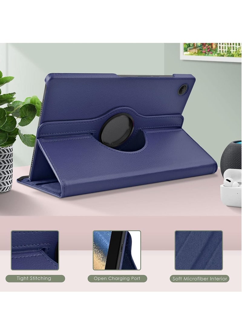Raxoom Case Compatible with Galaxy Tab A8 10.5" Case (SM-X200/X205/X207), Galaxy Tab A8 Case 10.5 inch,Auto Sleep/Wake 360Â° Rotating Stand Folio Leather Case for Tab A8 2022 (Dark blue) - Image 4