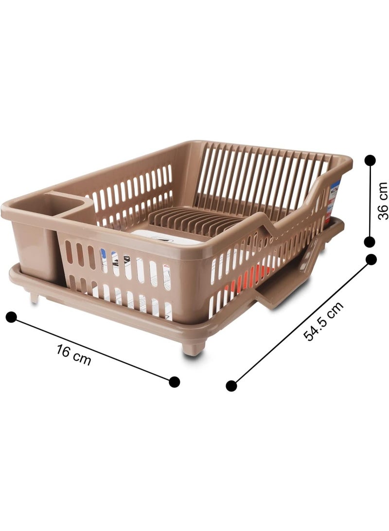 Kitchen sink with water filter base Practical design for drying dishes without mess Quick water drainage Ideal for organizing the kitchen and maintaining cleanliness Beige - Image 3