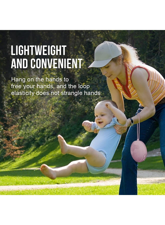 Smlpuame Pacifier Holder Case,BPA Free Portable Pacifier Storage Container,Silicone Baby Pacifier Cover Pouch for Diaper Bag Stroller,Travel Outdoor Activities,Easy to Clean(Pink) - Image 5