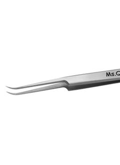 Ms.Queen Eyelash Extension Tweezers,Professional Curved Pointed Isolation Tweezers For Classic Individual Volume Mink Lash Extensions  - Image 2