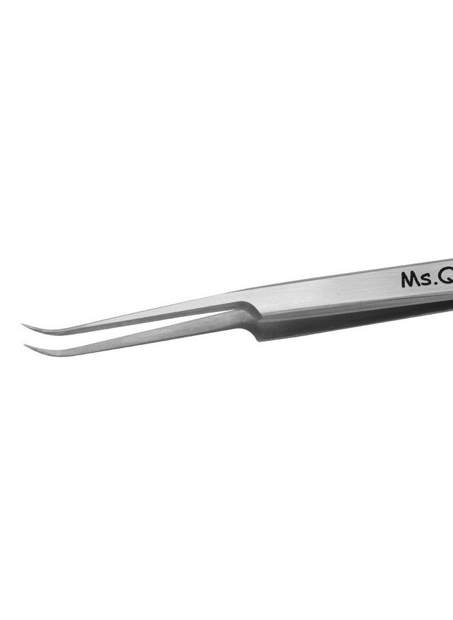 Ms.Queen - Eyelash Extension Tweezers,Professional Curved Pointed Isolation Tweezers For Classic Individual Volume Mink Lash Extensions - Image 1