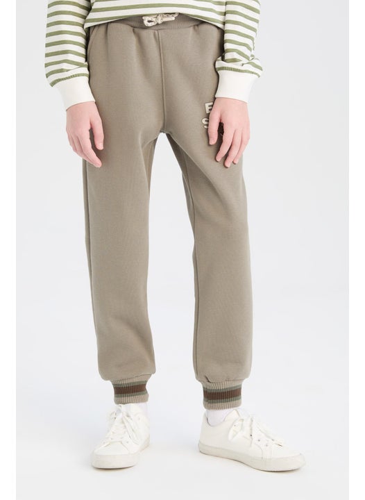Boy Elastic Waist Leg Printed Sweatpants