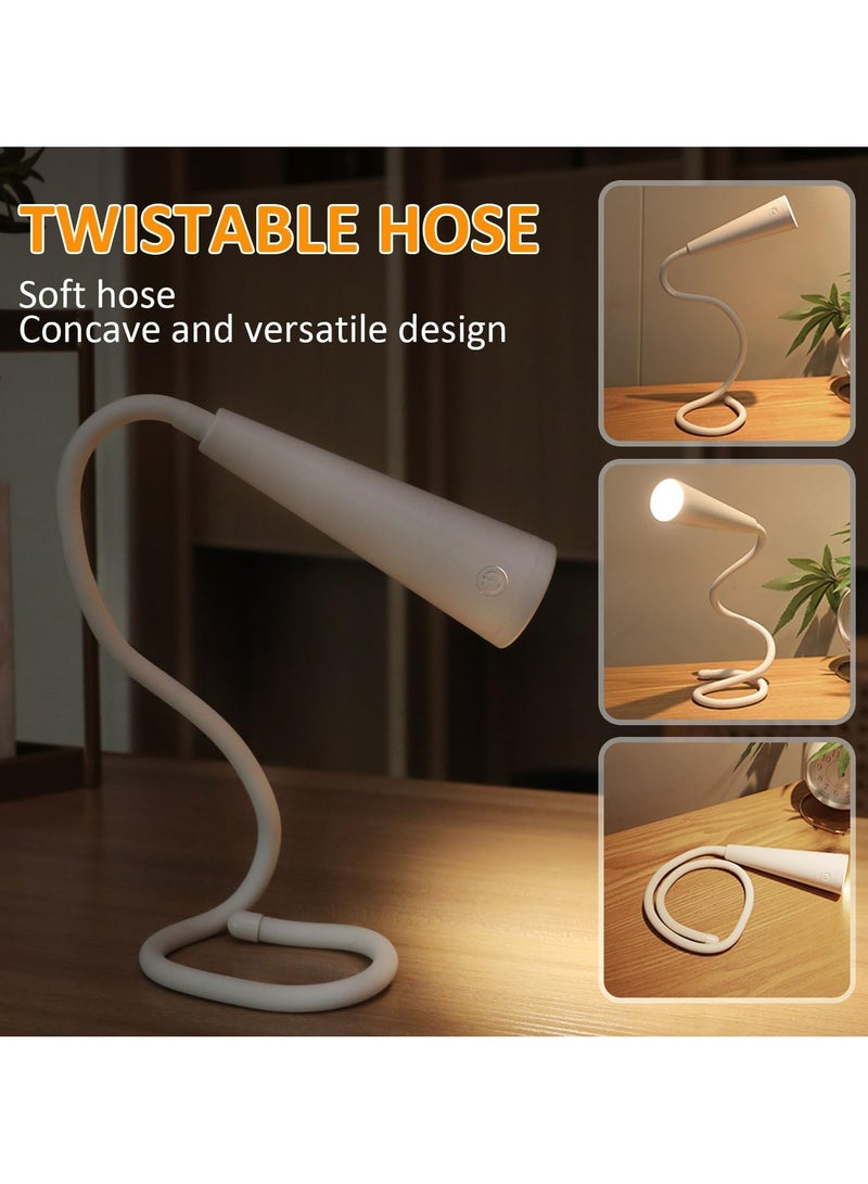 Dominy Portable LED Reading Light, Rechargeable Book Light, 1200mAh USB Rechargeable Lamp, Neck Book Light Ideal for Bed Reading, Knitting, Camping, Repairing, 3 Color & Brightness, Eye Caring - Image 2