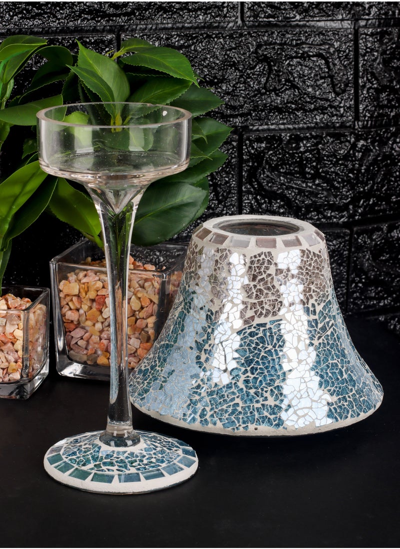 Elegant Home - glass mosaic candle holder with a luxurious design made of premium materials and high quality - Image 1