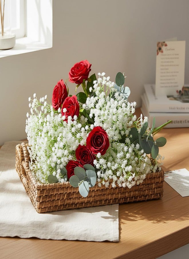 MHMJON Artificial Flowers 160 Pcs Babys Breath Artificial Flowers White Babys Breath Flowers Artificial Bulk Real Touch Fake Gypsophila Realistic Flowers for Wedding Home DIY Decoration - Image 3