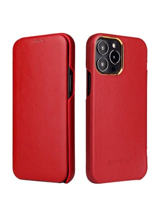 Case Cover For iPhone 13 Pro Max Fierre Shann Magnetic Genuine Leather Phone Case Red - pzsku/Z1927BACD7053CB57E500Z/45/_/1712463649/6e8aac8f-3c08-4884-9cdc-8db435c339ac