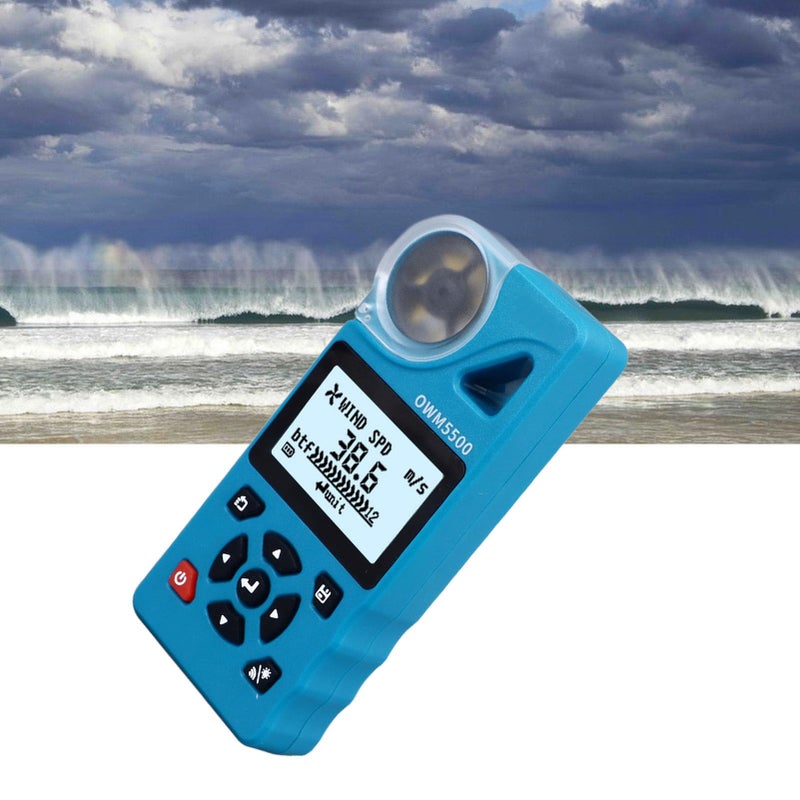 Handheld Wind Speed Meter with 7 Blade Airfoil Design and Graphical Display Mode - Image 5
