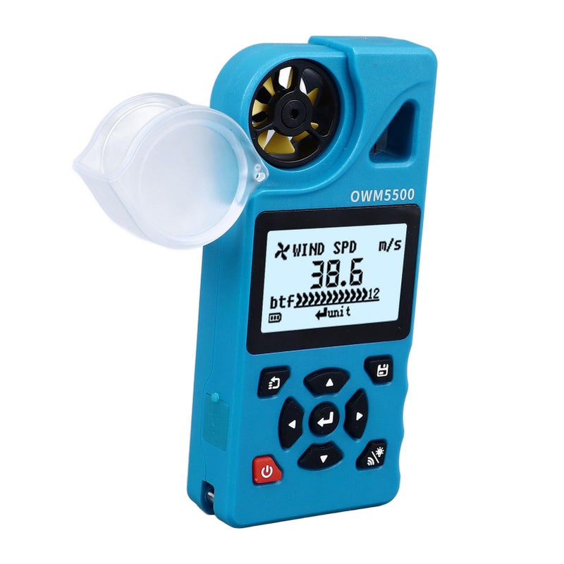 Handheld Wind Speed Meter with 7 Blade Airfoil Design and Graphical Display Mode - Image 2