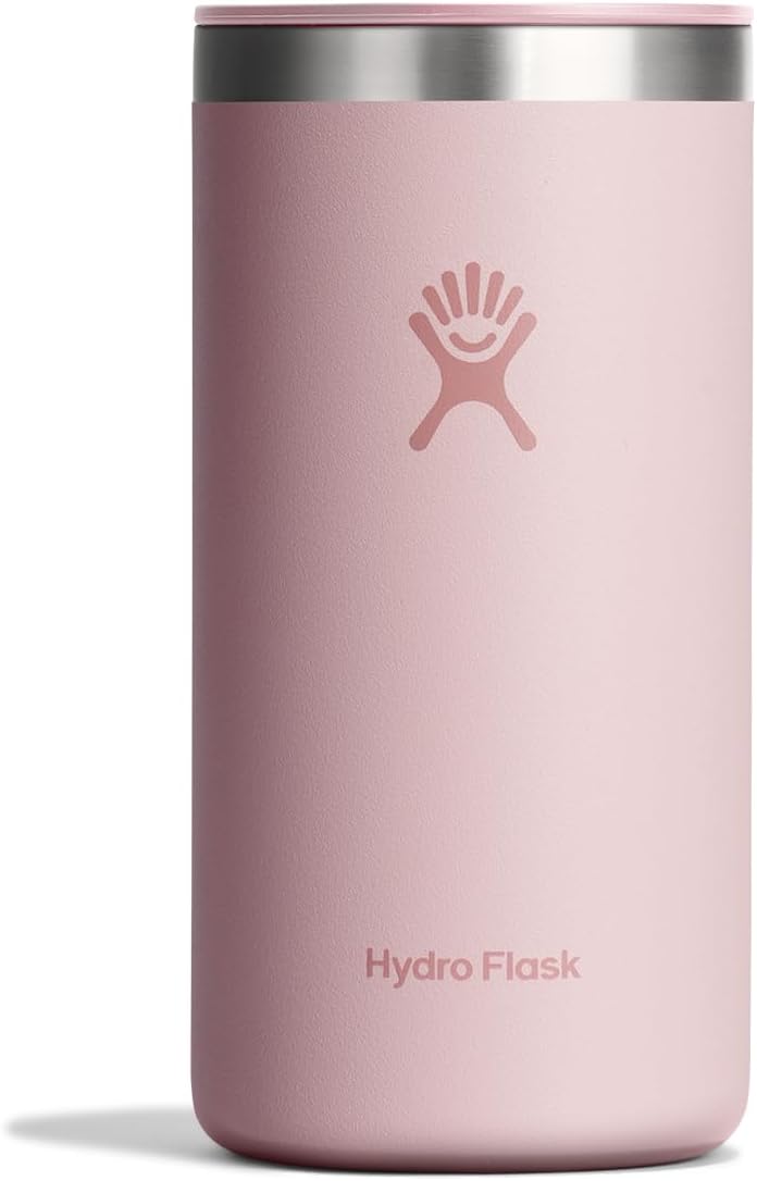 Hydro Flask Travel Coffee Cup – Insulated Stainless Steel, Non-Spill, Leak Proof to-Go Tumbler 16 Oz Trillium Pink - Image 1