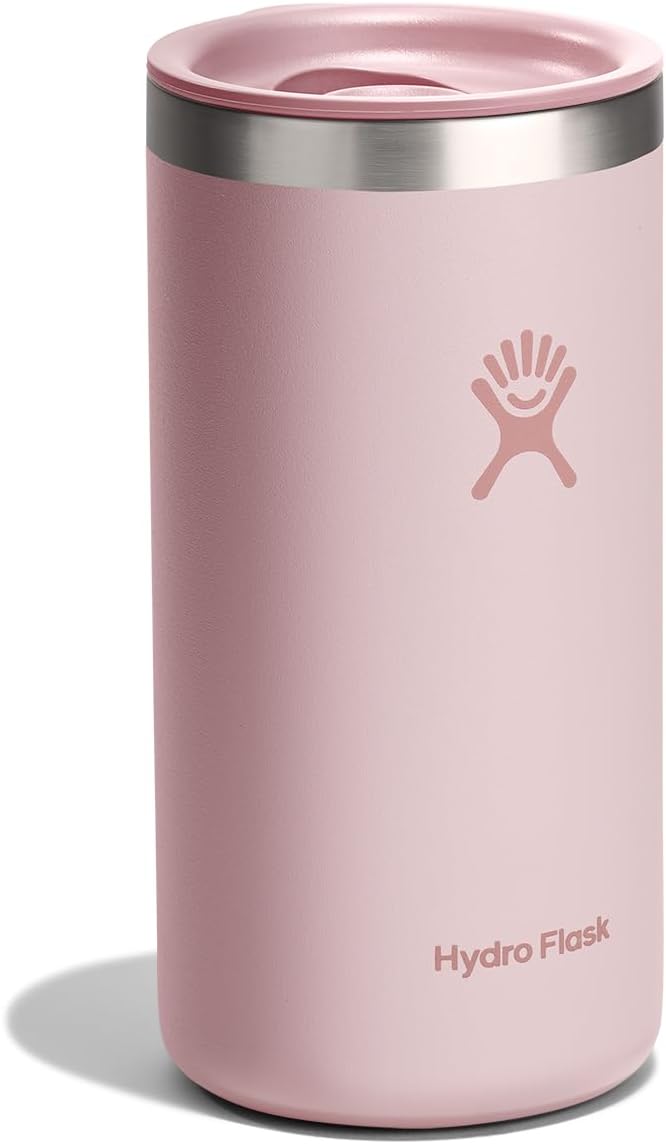Hydro Flask Travel Coffee Cup – Insulated Stainless Steel, Non-Spill, Leak Proof to-Go Tumbler 16 Oz Trillium Pink - Image 2