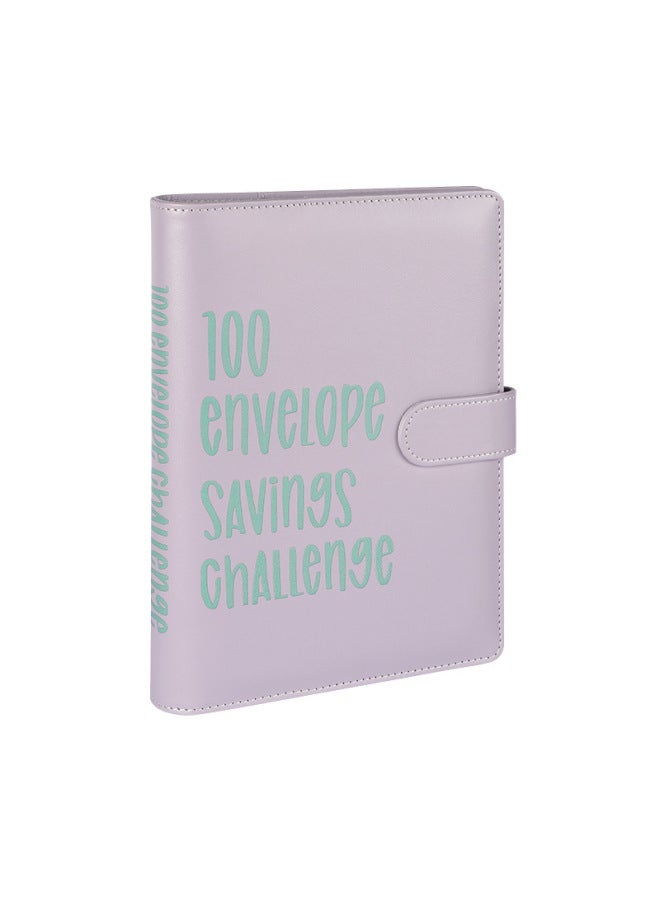 HONGYANG Envelope Challenge Binder Couple's 100-day Challenge Saving Savings Hand Account Notebook - Image 1