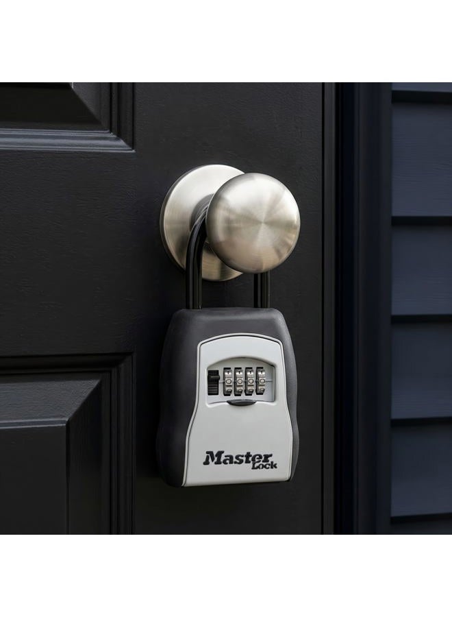 Master Lock 5400D Set Your Own Combination Portable Lock Box, 5 Key Capacity, Black - Image 2
