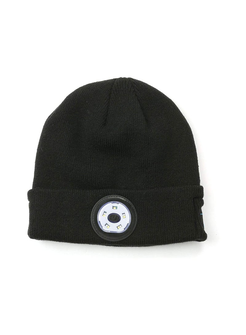 GGOOT Warm Beanie Wireless LED Hat Wireless Smart Cap Headset Headphone Speaker Wireless Communication Night Outdoor Lighting Hat - Image 1