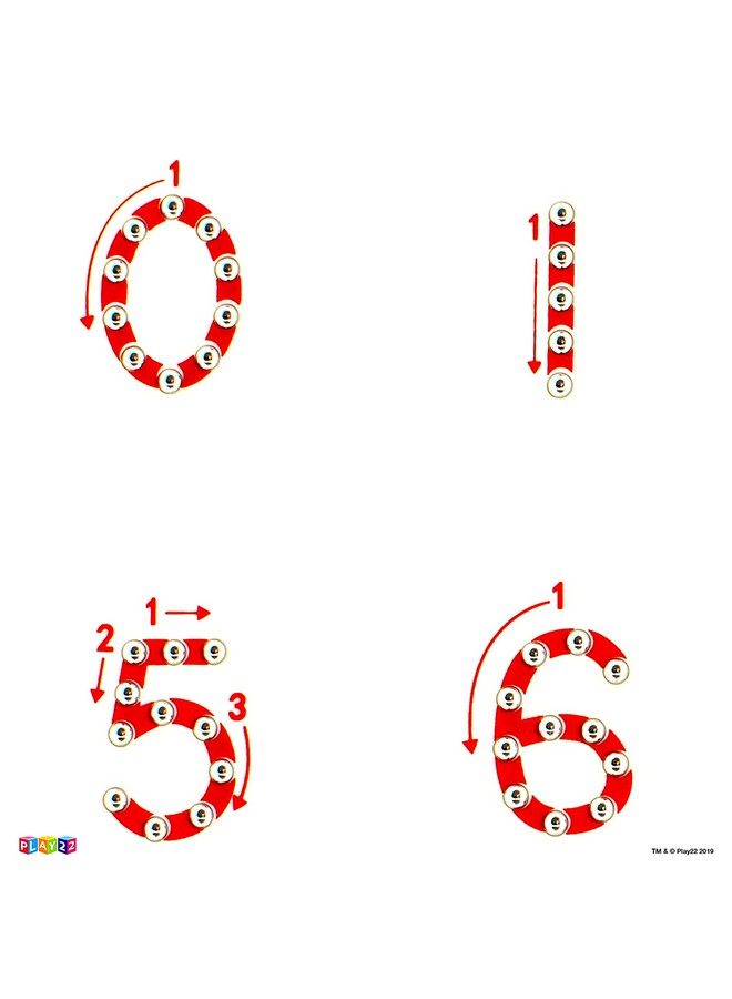 Play22 Magnetic Drawing Board Stem Educational Learning Abc Letters Kids Drawing Board Writing Board For Kids Erasable Magnetic Doodle Board Includes A Pen Best Gift For Kids (Numbers) - Image 5