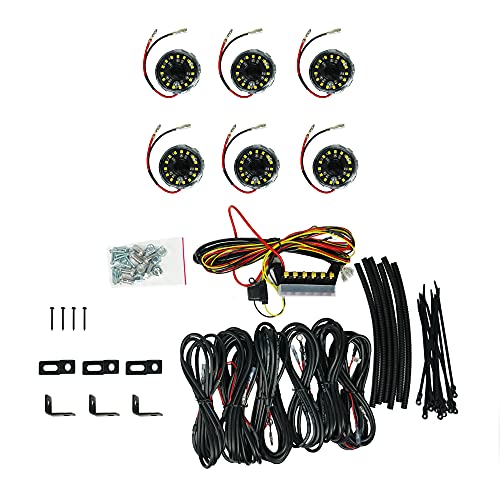 KC HiLiTES سايكلون V2 LED - ضوء صخري - نظام 6 أضواء - شفاف - شعاع فيضان 5 واط - Image 1
