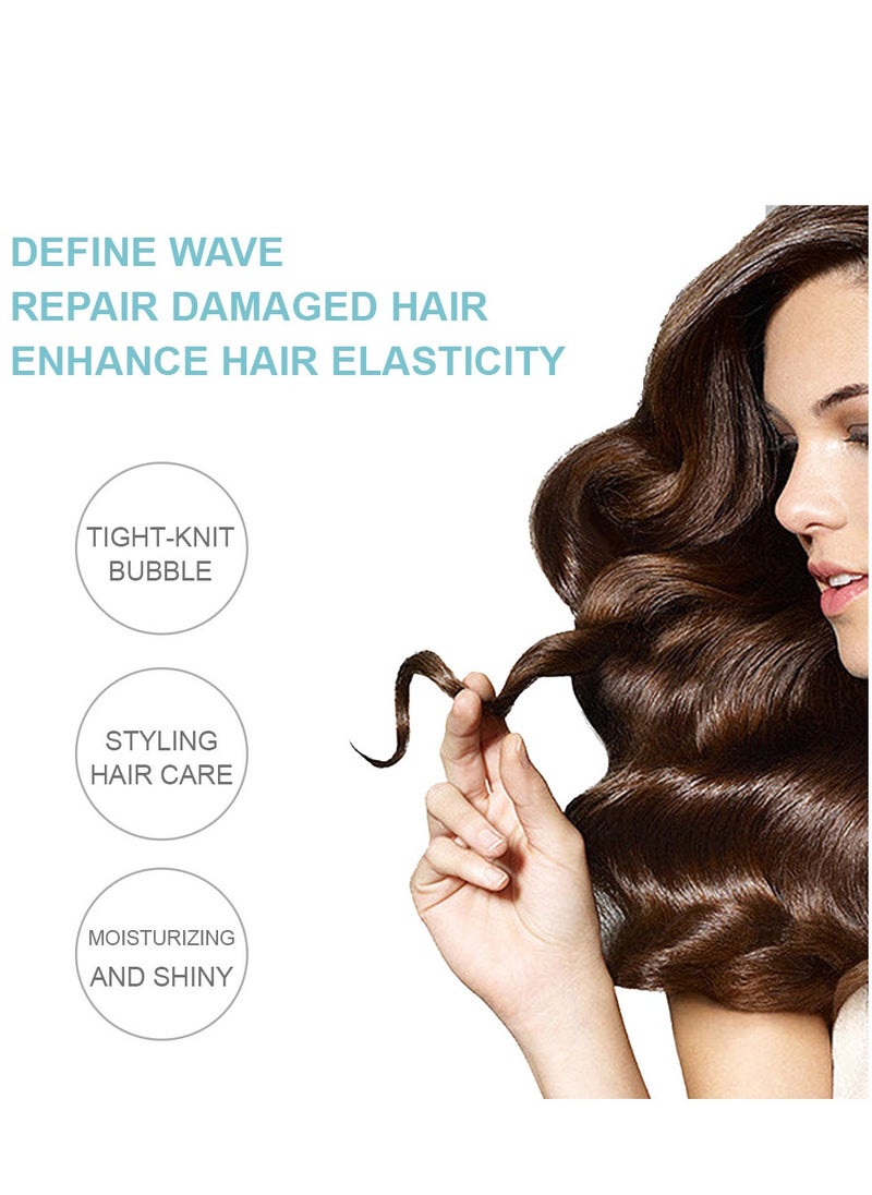 Curl Hair Control Mousse Non Sticky Moisturizing Nourishing Repairing Curl Hair Foam Mousse for Hair Styling Volumizing and Against Frizz Professional Design for Curl Hair