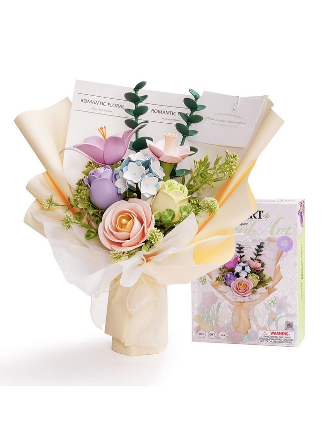 RoWood Flowers Bouquet Building Set,Botanical Collection Building Block Toy,165Pcs,Assembly Time 6H,Home Decoration,Valentine'S Day, Birthday, For Adults&Teens  - Image 1