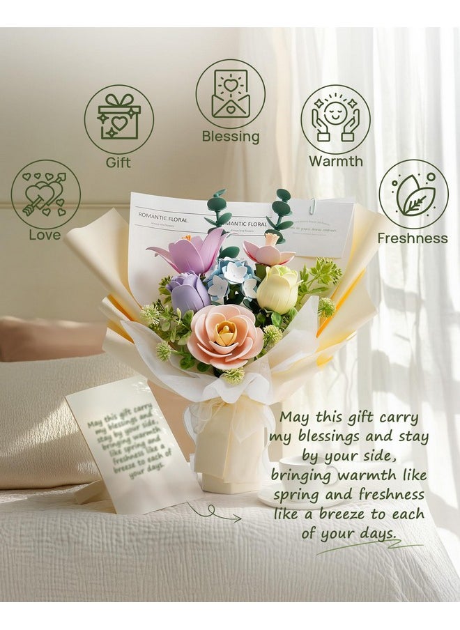 RoWood Flowers Bouquet Building Set,Botanical Collection Building Block Toy,165Pcs,Assembly Time 6H,Home Decoration,Valentine'S Day, Birthday, For Adults&Teens  - Image 3