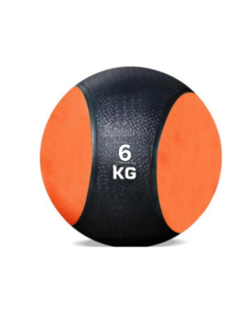 سبال كرة طبية لتدريب القوة والجذع - خيارات وزن من 1 كجم إلى 8 كجم - قبضة غير قابلة للانزلاق، هيكل مطاطي متين - مثالية لصالة الألعاب الرياضية المنزلية، كروس فيت، اللياقة البدنية الوظيفية، إعادة التأهيل وتمارين القلب والأوعية الدموية - Image 4