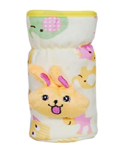 Alya The Cheeky Kidzz Stretchable Soft Velvet Plush Attractive Overall Printed Animal Baby Feeding Bottle Cover with Holding Strap Suitable for 150ml 220ml 240ml 250ml Feeder Bottles (Pack of 3) - Image 5