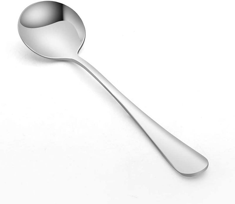 20 Piece Round Stainless Steel Bouillon Spoons 67 Inch