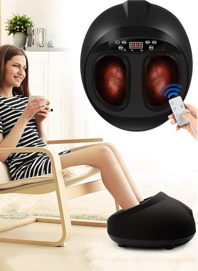 R.VIHAN 4D Shiatsu Foot Massager Machine with Heat Deep-Kneading Therapy for Leg and Feet Pain Relief from Plantar Fasciitis Full Coverage Therapy for Sore Tired Feet Muscle Tissue Blood Circulation Improve Muscle Recovery and Relaxation for Therapeutic Foot Massage Experience Home Office Use - Image 2