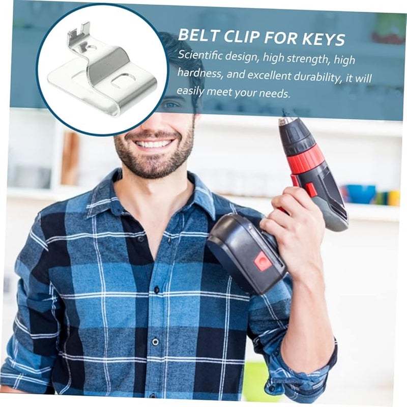 3 Pack Durable Belt Clip Hooks for Drill and Hand Tools Sturdy Convenient Tool Holder - Image 3