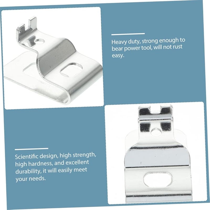 3 Pack Durable Belt Clip Hooks for Drill and Hand Tools Sturdy Convenient Tool Holder - Image 5