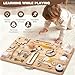 Pithfor Wooden Montessori Busy Board for Toddlers Montessori Sensory Activity Board Toys for Baby Kids for Fine Motor Skills Autism ADHD - Image 4