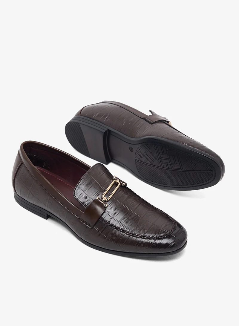Robert Wood  Croc-Embossed Bit Loafer for Men | Best Price UAE