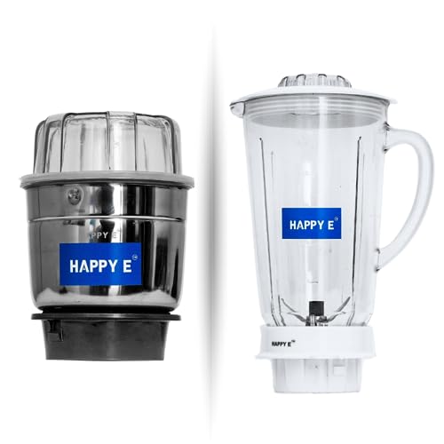 HAPPY E (MG) Mixer Grinder Jars (2-Pack Set) Mixer Jars Set for Blending, Grinding & Crushing - Image 5