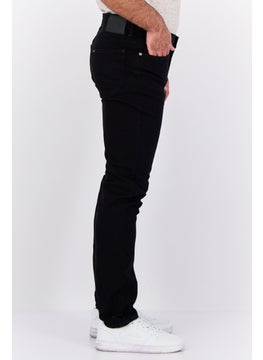 LEE Men Slim Fit Solid Stretchable Jeans, Black  - Image 2