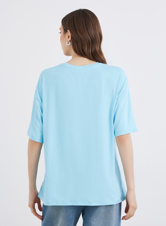 Take Two Graphic Print Oversized T-Shirt - Image 4