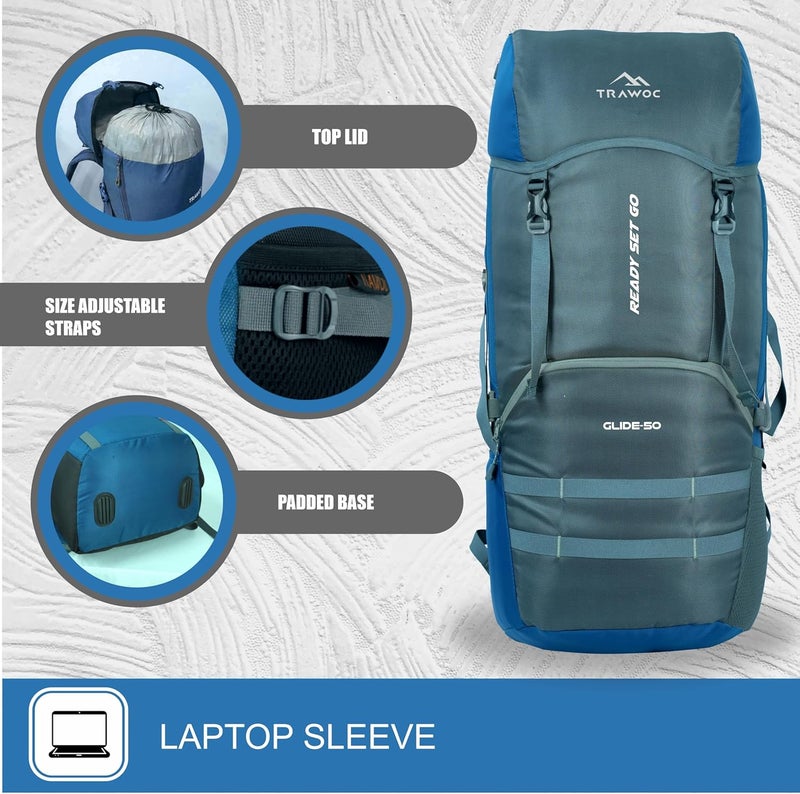 TRAWOC GLIDE 50L Rucksack for Trekking & Hiking - Image 2