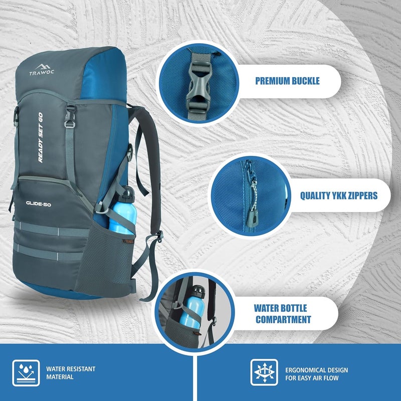 TRAWOC GLIDE 50L Rucksack for Trekking & Hiking - Image 3