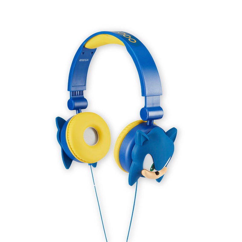 SAKAR Sonic The Hedgehog Over-Ear Headphones for Kids - Adjustable Headband, Stereo Sound, Tangle-Free Cable, Volume Control, and 3.5mm Jack - Perfect for School, Home, and Travel - Image 1