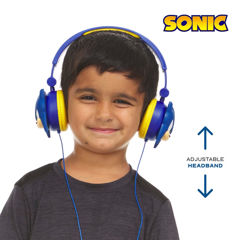 SAKAR Sonic The Hedgehog Over-Ear Headphones for Kids - Adjustable Headband, Stereo Sound, Tangle-Free Cable, Volume Control, and 3.5mm Jack - Perfect for School, Home, and Travel - Image 5