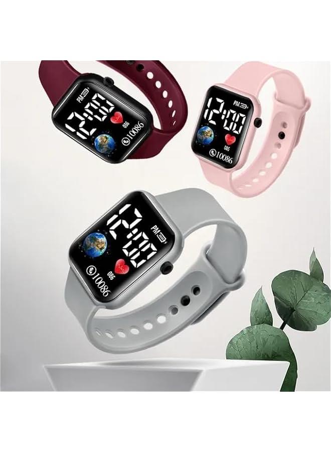 Kids Smart Watch - Children Learning Time/Date/Year Easy to Read Simple Watch for Boys and Girls - Mix Colors - Birthday Gift for Kids  - Image 2