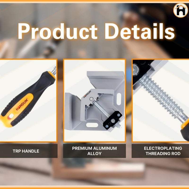 Homdum 90 Degree Corner Clamp Single Hand - Image 2