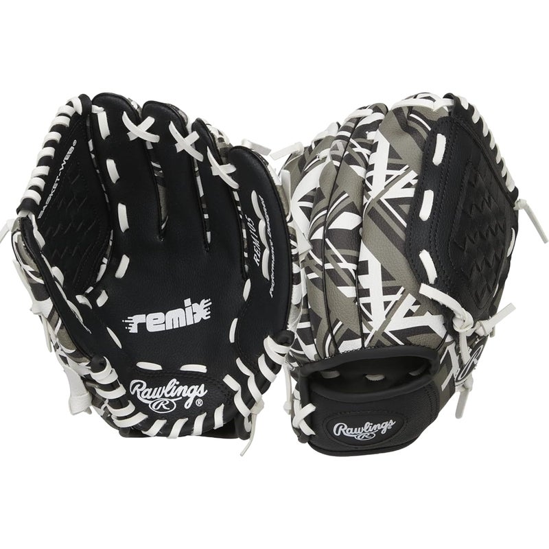 Rawlings | REMIX T-Ball & Youth Baseball Glove | Right Hand Throw | 9" | Black - Image 1
