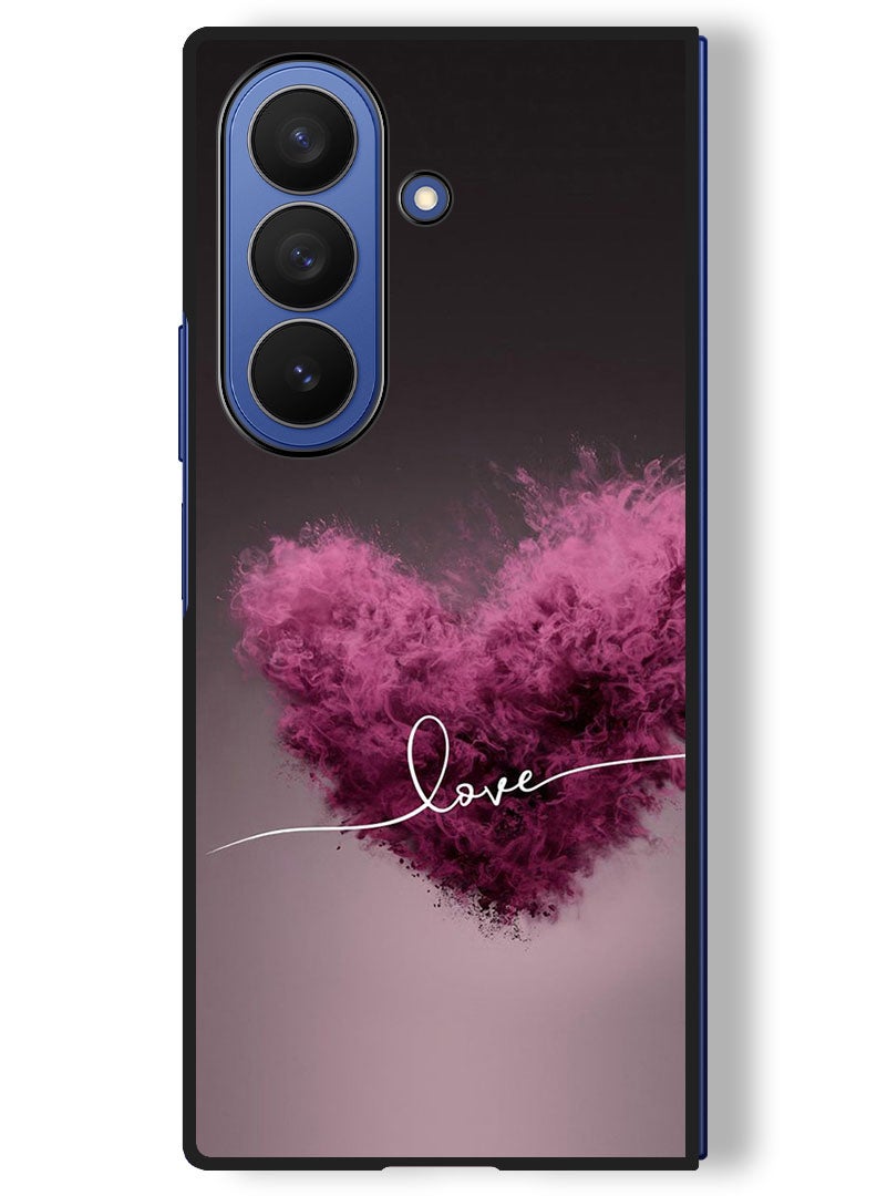 Theodor Case Compatible with Samsung Galaxy Z Fold 7 - 8 Inch Protection Shockproof Bumper Cover Love - Image 1