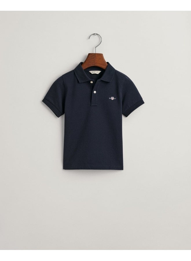 GANT Gant Kids Shield Piqué Polo Shirt