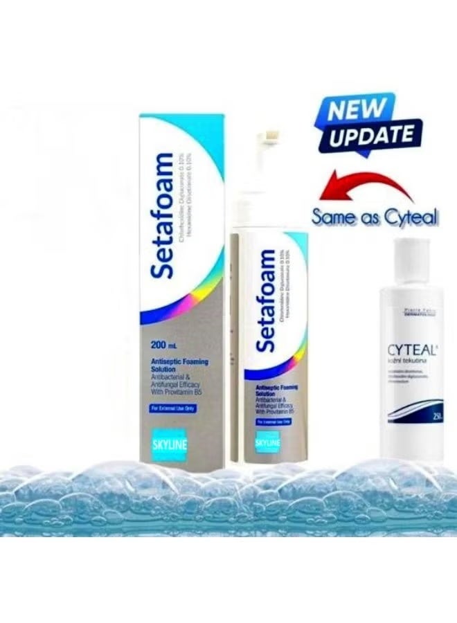 Setafoam Antiseptic Foaming Solution 200ml same as Cyteal Antiseptic solution