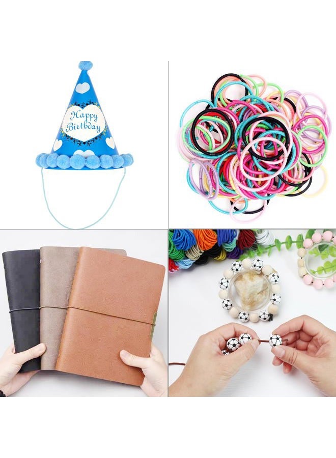 ZHFMLY Assorted-Color Elastic Beaded Cords 2mm 2/25 inch Elastic Cord String for Bracelets,Small Bungee Shock Cord for DIY Crafts, Beading and Sewing 300ft(ZH168) - Image 5